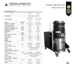 Depureco TX300  Z22 Atex Vakum Makineleri