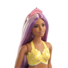 Barbie Dreamtopia Deniz Kızı Bebekler - Kumral - Lila Saç