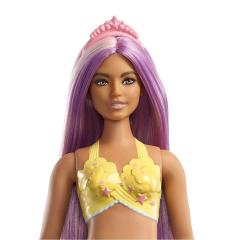 Barbie Dreamtopia Deniz Kızı Bebekler - Kumral - Lila Saç