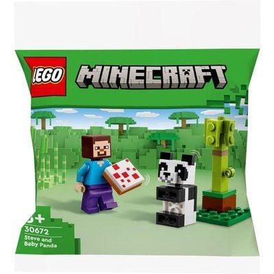 Lego Minecraft Steve ve Yavru Panda V29 30672