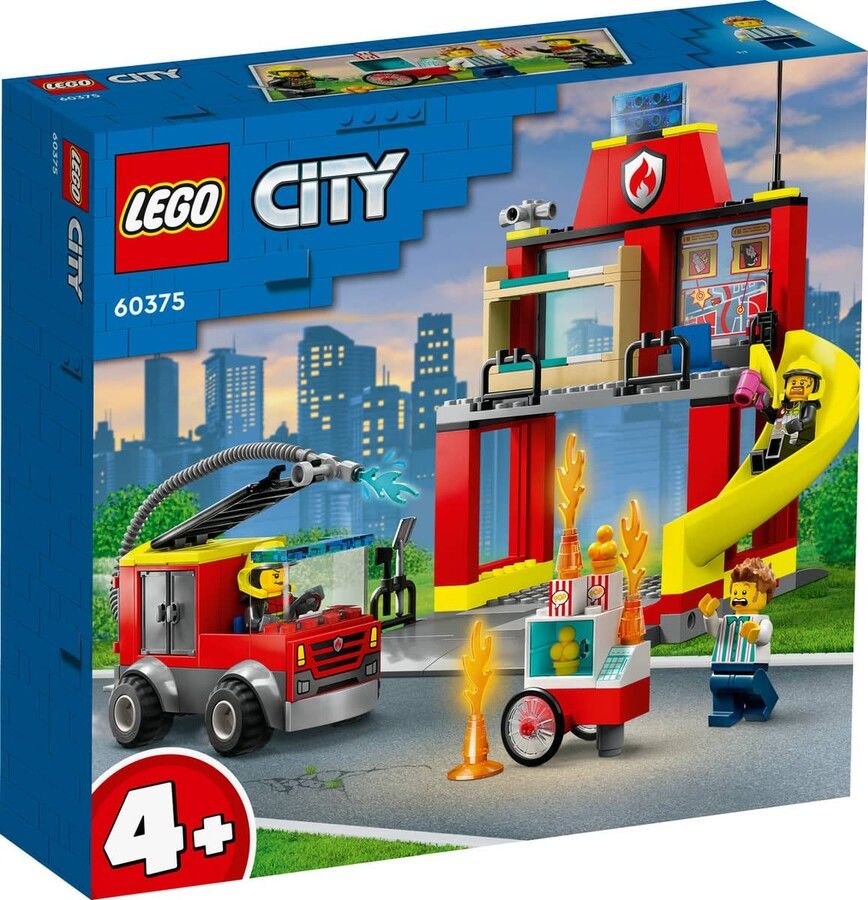 LEGO  City İtfaiye Merkezi ve İtfaiye Kamyonu 60375