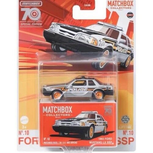 Matchbox 2023 Koleksiyoncu Serisi 70. özel baskı 1993 Ford Mustang Lx Ssp HLJ68