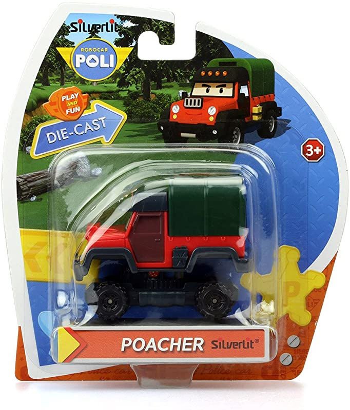 Robocar Poli Metal Araç Karakter Figürler  Poacher