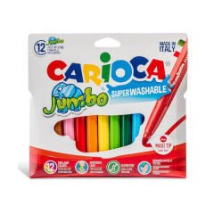 CARİOCA JUMBO SÜPER YIKANABİLİR KEÇELİ BOYA KALEMİ