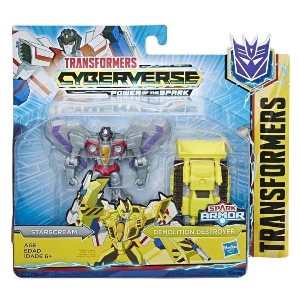 Transformers Cyberverse Spark Armor Battle Starscream Figür E4298