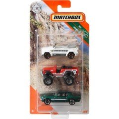 Matchbox Metal Üçlü Araba Seti Rocky Peaks GKR64