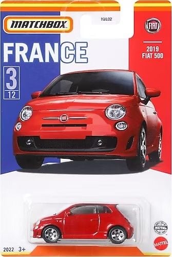 Matchbox Fransa Araçları Serisi 2019 Fiat 500 HFH70