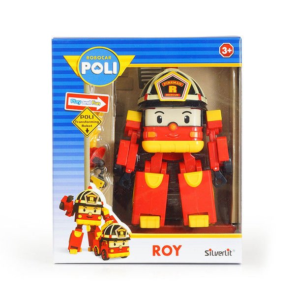 Robocar Poli Işıklı Dönüşebilen Robot Figür Roy 83093