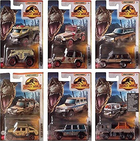 Matchbox Jurassic World Araçlar 6'lı Set FMW90