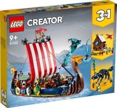 LEGO Creator 3 ü 1 Arada Viking Gemisi ve Midgard Yılanı 31132