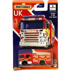 MATCHBOX İngiltere Araçları Serisi HFH58- Scania P-360 Fire Truck