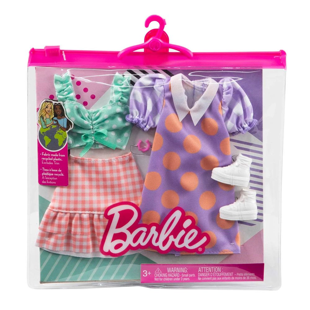 Barbie'nin Kıyafet Koleksiyonu 2'li Paketler HBV70