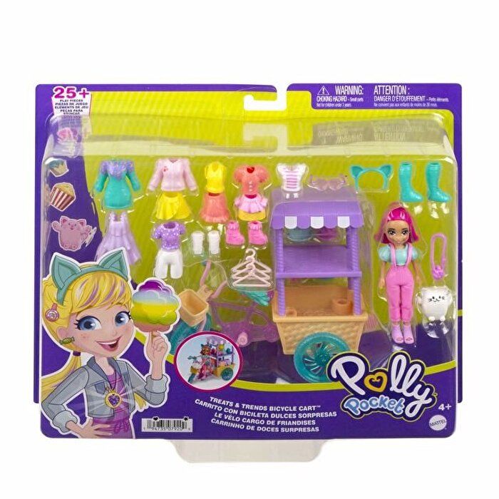 Polly Pocket Bisiklet Dolusu Moda Oyun Seti HHX76