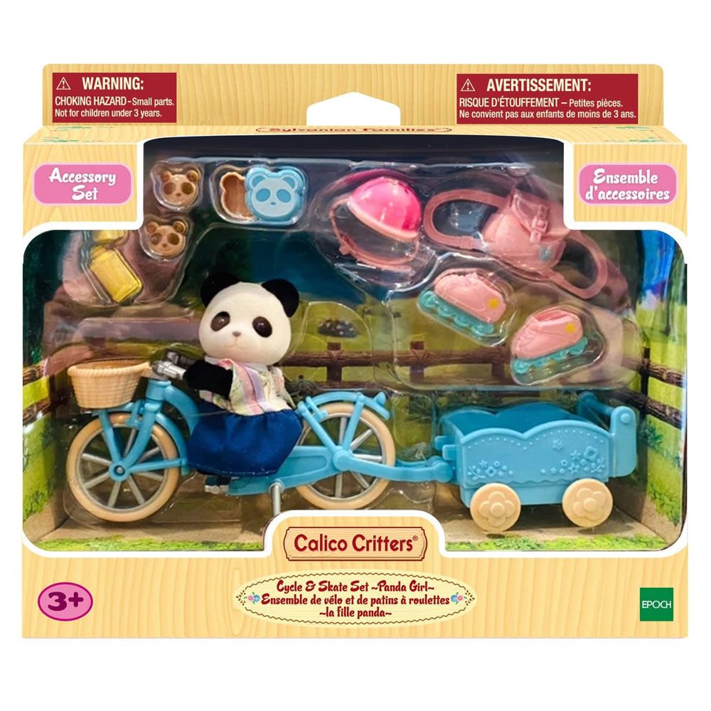 Sylvanian Families Bisiklet ve Paten Seti Panda Kız 5652