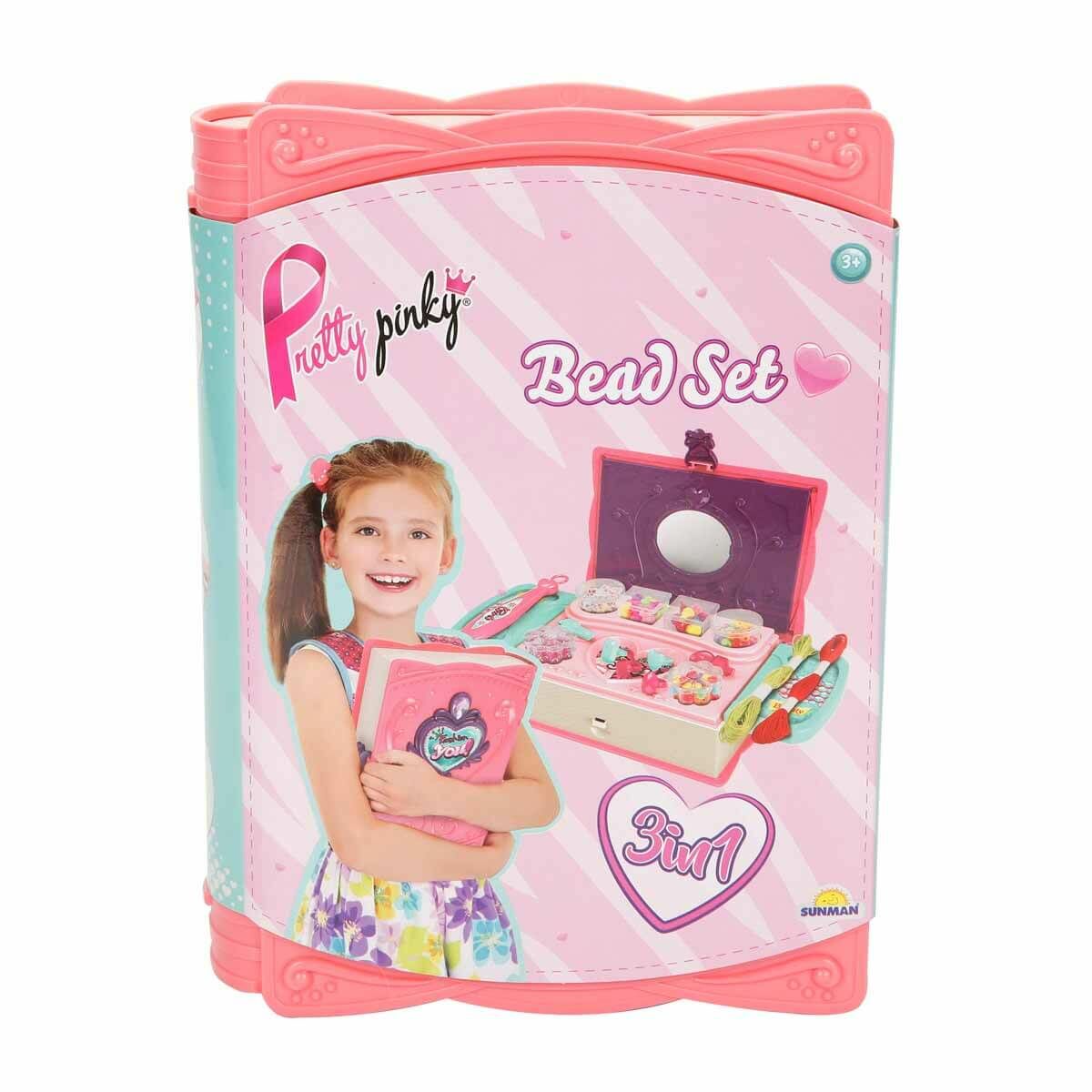 Pretty Pinky 3'ü 1 Arada Boncuk Yapım Seti