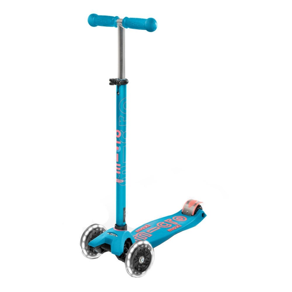 Micro Maxi Micro Deluxe LED 3 Tekerlekli Scooter Aqua