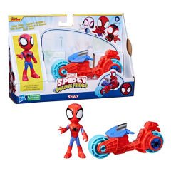Spider And Hıs Amazıng Frıends Motorsiklet Ve Figür Spidey  F7459