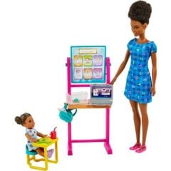 Barbie Ben Büyüyünce Oyun Seti Öğretmen Siyah Saçlı HCN20