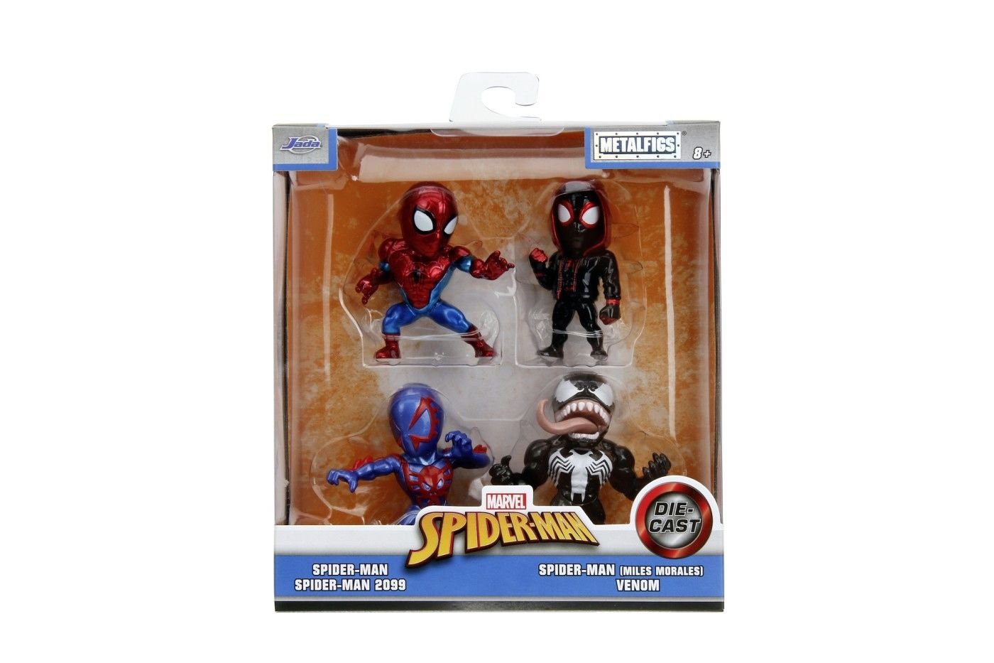 Jada Marvel Spider Man Set 4 Figurine Metalice 6.5cm