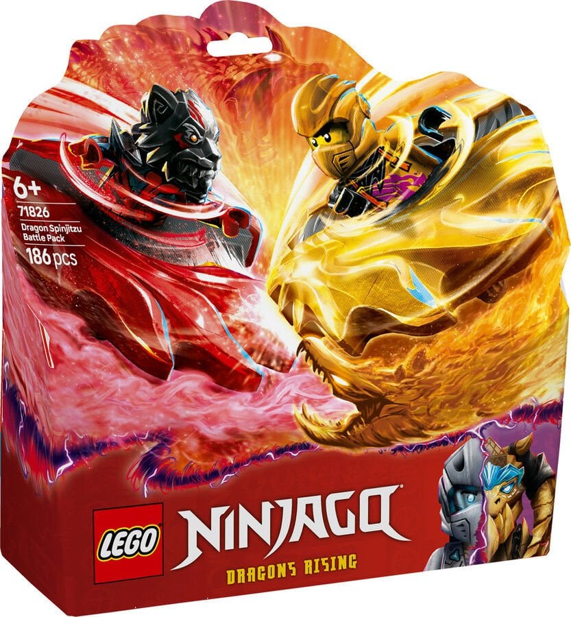 LEGO NINJAGO Ejderha Spinjitzu Savaş Paketi Aksiyon Oyuncağı Seti 71826