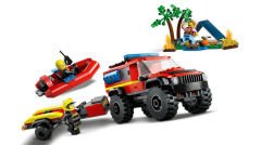 LEGO City 4x4 Kurtarma Botlu İtfaiye Kamyonu 60412