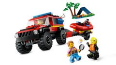 LEGO City 4x4 Kurtarma Botlu İtfaiye Kamyonu 60412