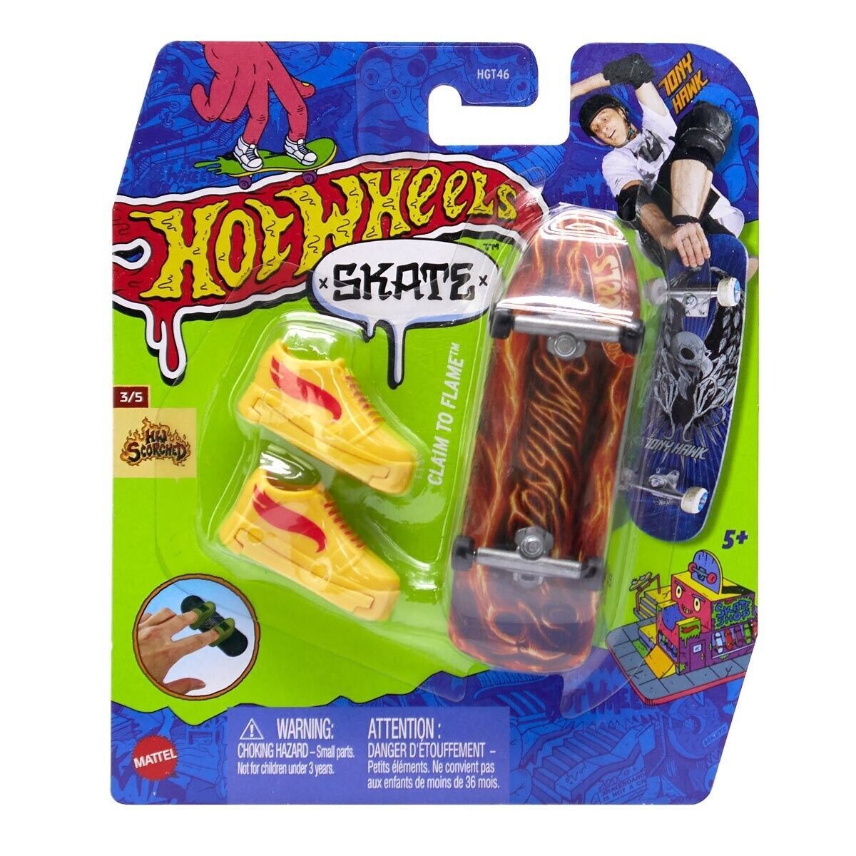 Hot Wheels Skate Parmak Kaykay ve Ayakkabı Paketleri HVJ78