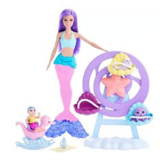 Barbie Dreamtopia Deniz Kızı Bebek ve Çocuk Oyun Alanı HLC30