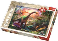 Trefl Puzzle Çocuk 100 Parça Dinosaurss Land