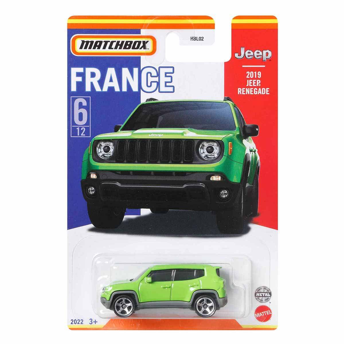 MATCHBOX Fransa Araçları Serisi HBL02 - 2019 Jeep Renegade