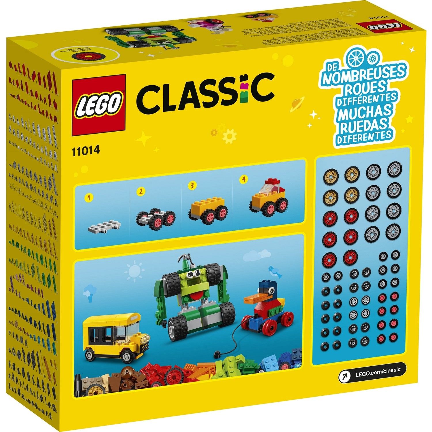 LEGO CLASSİC YAPIM PARÇALARI VE TEKERLEKLER 11014