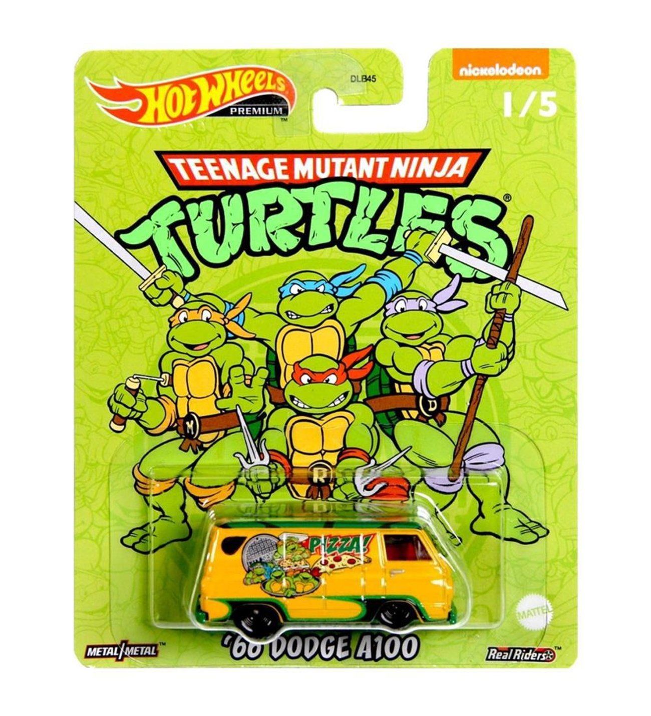 Hot Wheels Ninja Turtles Premium Arabalar 66 Dodge A100 HCN86