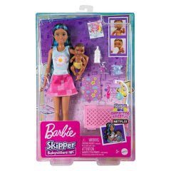 BARBIE BEBEK BAKICISI BEBEĞİ VE AKSESUARLARI OYUN SETLERİ HJY34