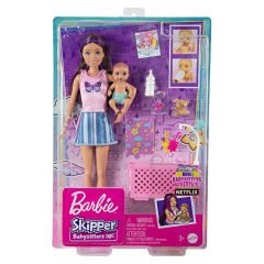 BARBIE BEBEK BAKICISI BEBEĞİ VE AKSESUARLARI OYUN SETLERİ HJY33