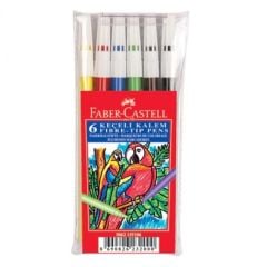 FABER CASTELL KEÇELİ KALEM 6'LI