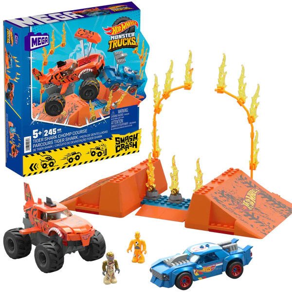 MEGA Hot Wheels Smash N Crash Tiger Shark Çarpışma Seti HKF88