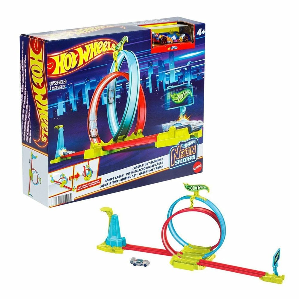 Hot Wheels Neon Yarışlar Çoklu Yarış Heyecanı Pist Seti HPC07