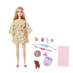 Barbie Wellness Barbienin Spa Günü Bebekleri HKT90