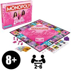 Monopoly Barbie Edition Kutu Oyunu, 2-6 Oyunculu Aile Oyunları G0038