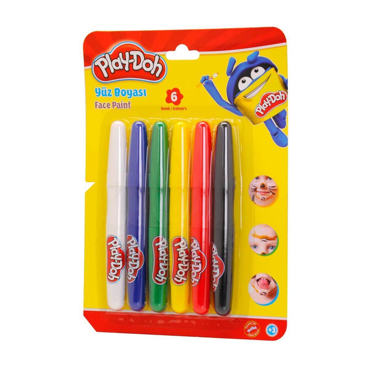 PLAYDOH YÜZ BOYAS 6 RENK 120MM PLAY-YU001