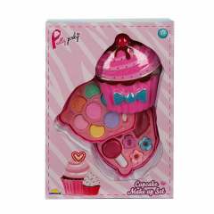 SUNMAN OYUNCAK CUPCAKE ŞEKİLLİ 2 KATLI MAKYAJ GÜZELLİK SETİ