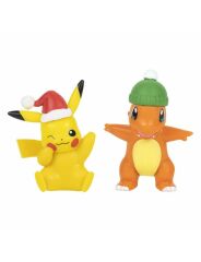 Pokemon Battle 2'li Figür Noel Seri Pikachu