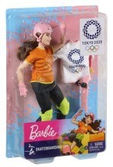 Barbie Olimpiyat Bebekleri Tokyo 2020 Kaykay GJL78