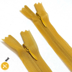 20 cm Hardal Sarı Gizli Fermuar 5 Adet