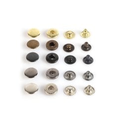 15mm Coat Studs (Alpha) 100 pcs