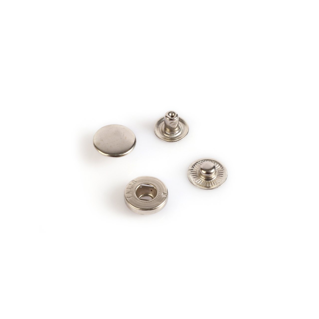 15mm Nickel(Silver) Coat Studs