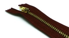 5 Pieces 18cm Dark Claret Red Metal Zipper