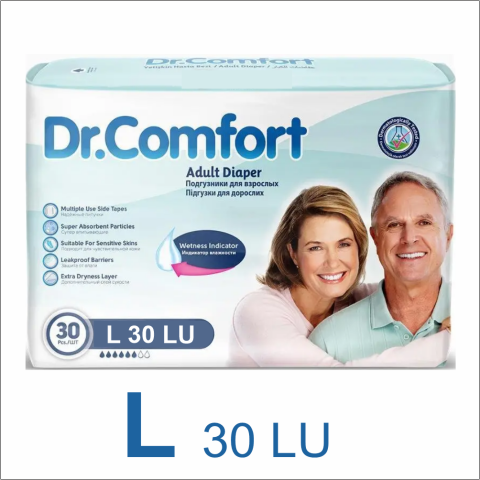 Dr.Comfort  Belbantlı Hasta Bezi L 30 lu