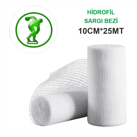 Vello Hidrofil Rulo Sargı Bezi 10cm*25m