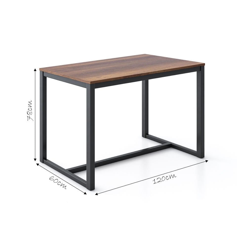 Hector 120 Yemek Masası Siyah-Ceviz